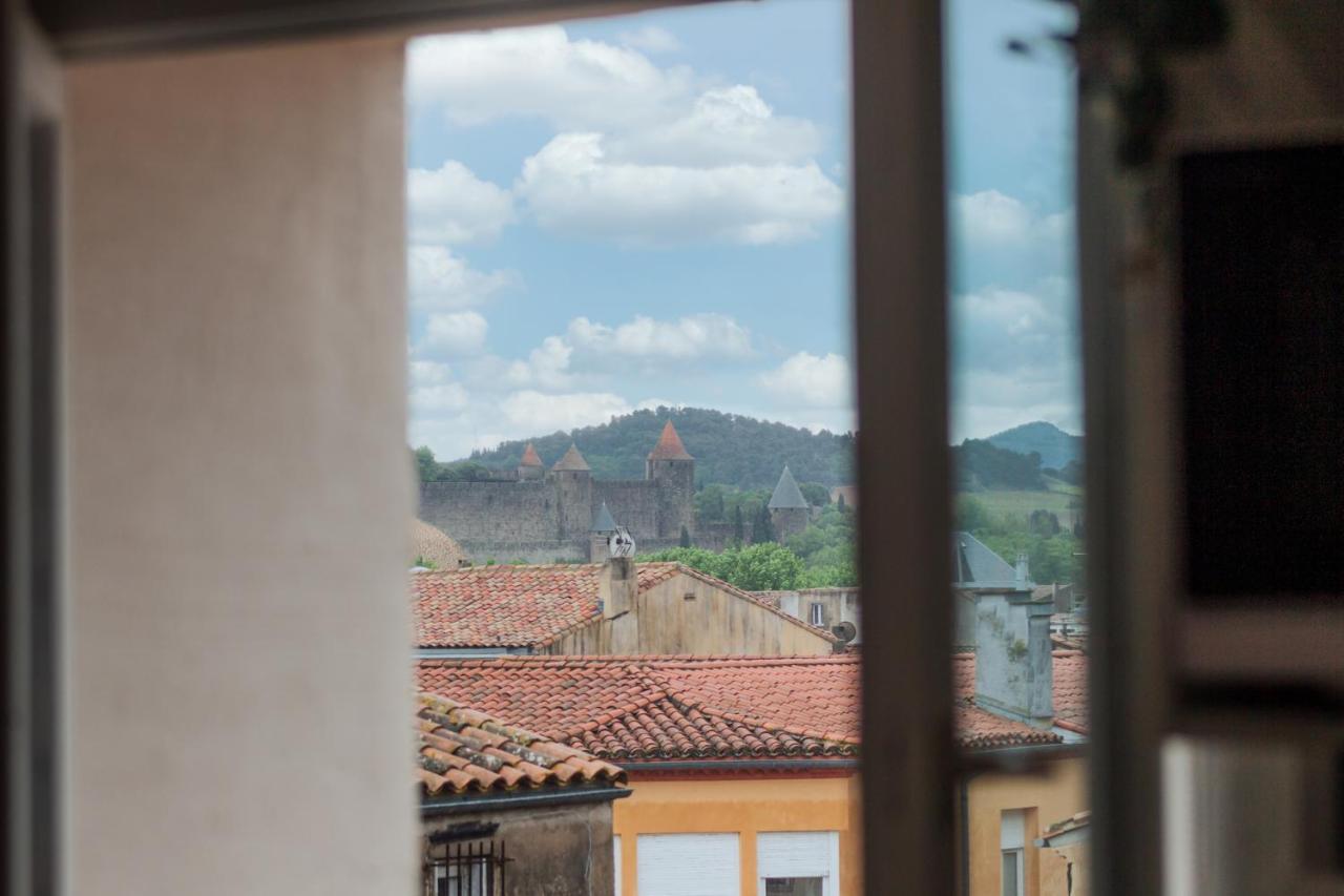 Le Boheme - Netflix - Wifi - Vue Sur La Cite Medievale Et Les Toits Appartement Carcassonne Buitenkant foto