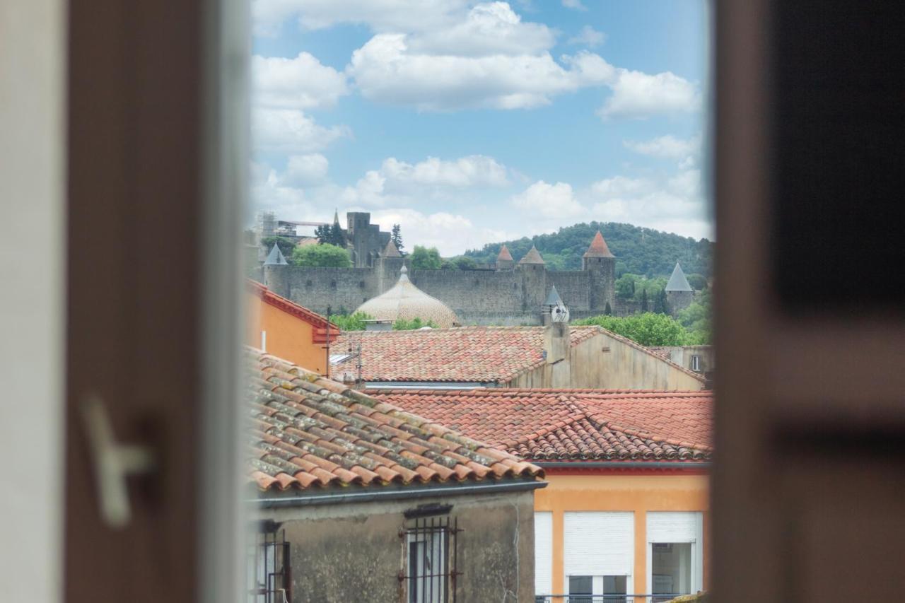 Le Boheme - Netflix - Wifi - Vue Sur La Cite Medievale Et Les Toits Appartement Carcassonne Buitenkant foto